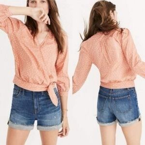 Madewell Wrap Top in Star Scatter